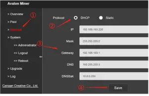 canaan AvalonMiner 1066 Pro 55Th S Chip New Miner - miner2
