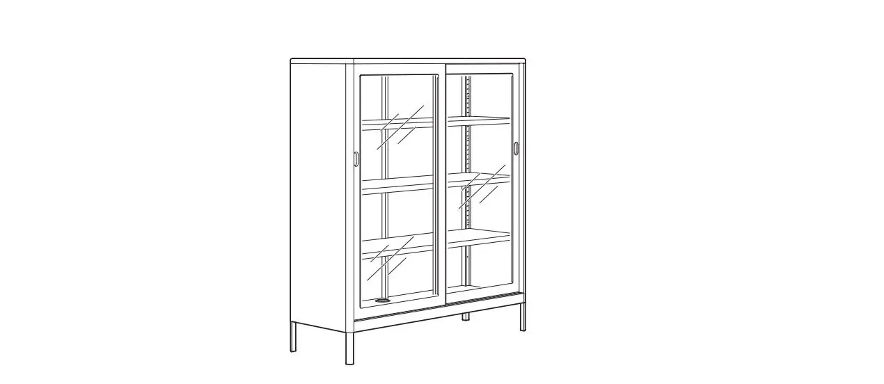 Ikea 603.609.52 Idasen Cabinet With Sliding Glass Doors Instruction Manual Ikea 603.609.52 Idasen Cabinet With Sliding Glass Doors Instruction Manual