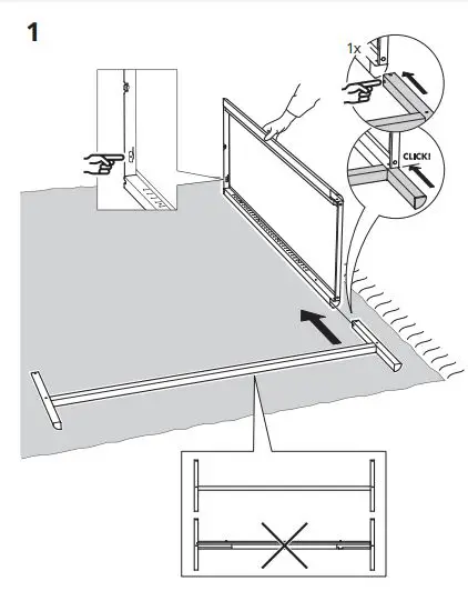 IKEA 603.609.52 Idasen Cabinet with Sliding Glass Doors fig4