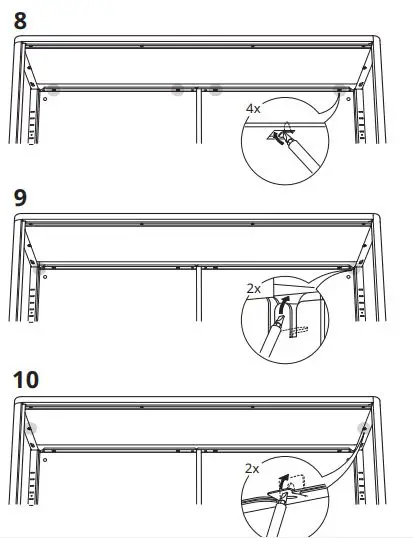 IKEA 603.609.52 Idasen Cabinet with Sliding Glass Doors fig8