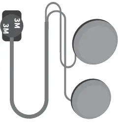 Shenzhen Weile Electronics E1 Motorcycle Wireless Earphone - speakers