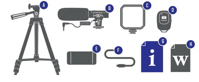 BAUHN APVK-1221 Portable Phone Vlogging Kit User Guide - What's in the box