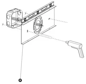 artika VAN MI MB Melted Ice LED Vanity Light - MOUNTING BRACKET