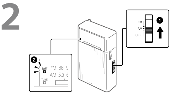 SONY ICF P27 Portable Radio with Speaker FM and AM Radio - Fig 2
