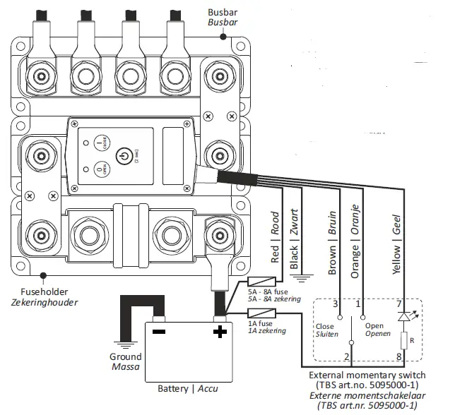 tbs electronics DC Modular 500A Remote Baery Switch RBS fig 3