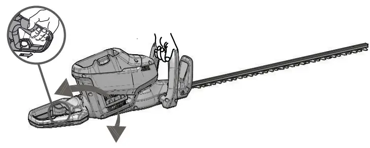 greenworks pro HT60L211 60V Cordless Brushless 26 Inch Hedge Trimmer - REAR HANDLE