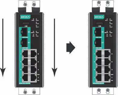 MOXA EDR-810 Series Industrial Secure Router - Wall Mounting 3