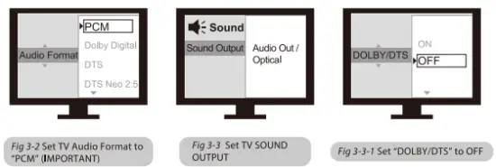 Connect the Transmitter to your TV/audio source