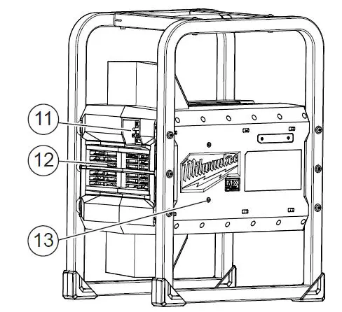 milwaukee MXF002 MX Fuel Carry-On 120V Cordless 3600W-1800W Power Supply fig2