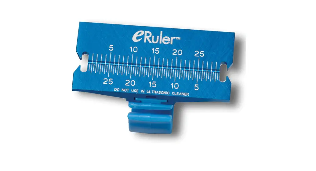 E-ruler Endodontic File Measuring Ruler Instructions