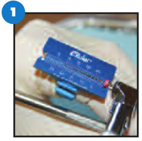 e-Ruler Endodontic File Measuring Ruler - Whe