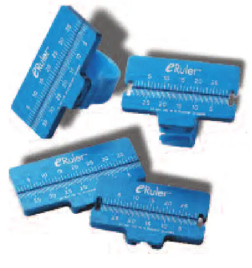 e-Ruler Endodontic File Measuring Ruler - versions