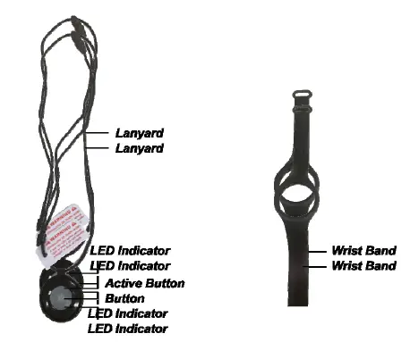 Cliax-Halo-VRI-Emergency Pendant Wrist-Transmitterm-FIG-1