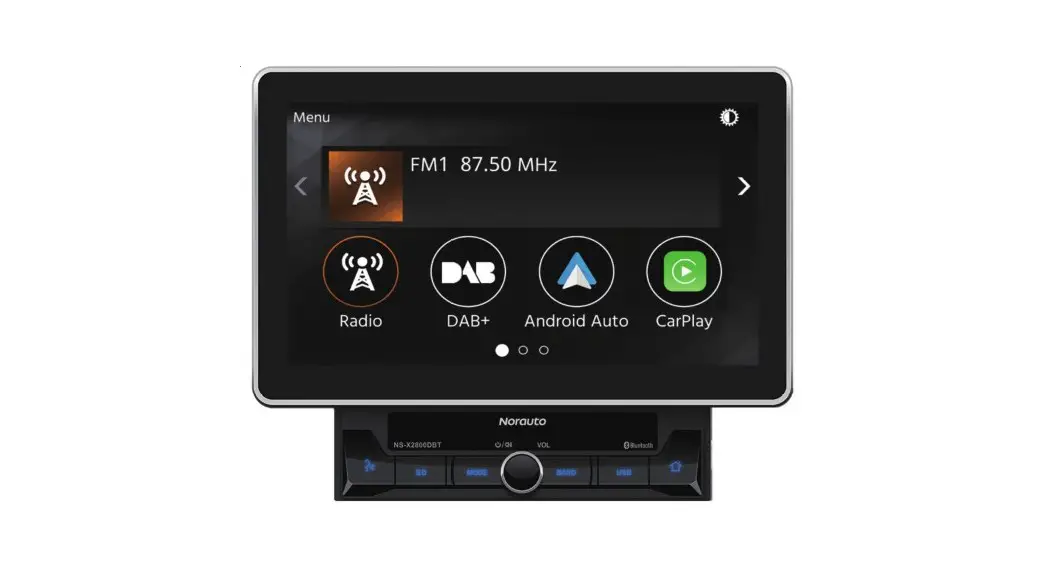 Norauto 2259092 Multimedia System 2din Large 10” External Display User Manual