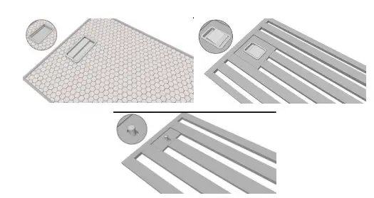COSMO 63ISS Series Island Range Hood - Filter 1