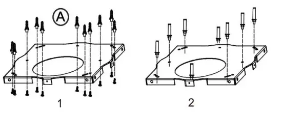 COSMO 63ISS Series Island Range Hood - ceiling