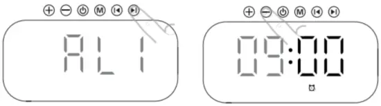 setty GB 200 Wireless Bluetooth Speaker Mirror Clock - 4