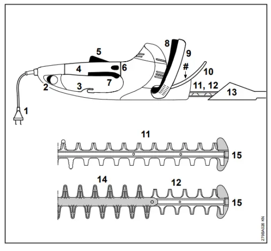 STIHL HSE 61 Electric Hedge Trimmer - fig22