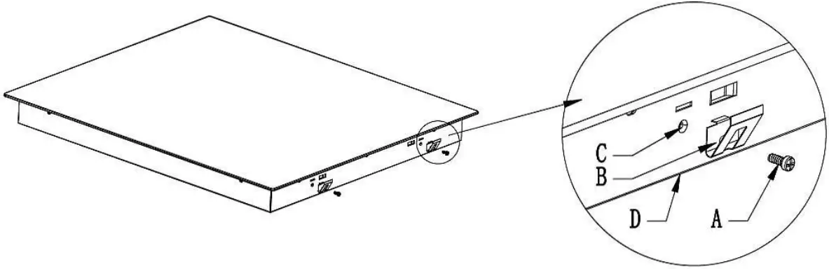 Hoover HTPS64MCTTWIFI H HOB 500 INDUCTION - work surface