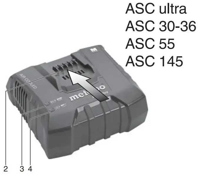 metabo ASC 30 36 Quick Battery Charger - FIG 1