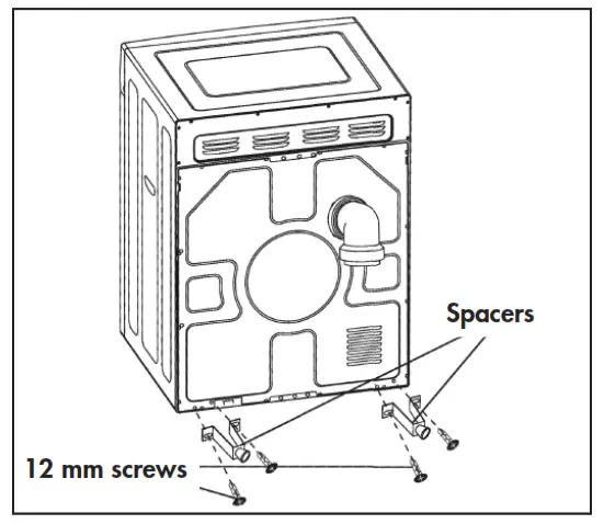 Danby DDY060WDB Front Load Portable Electric Dryer - Spacers