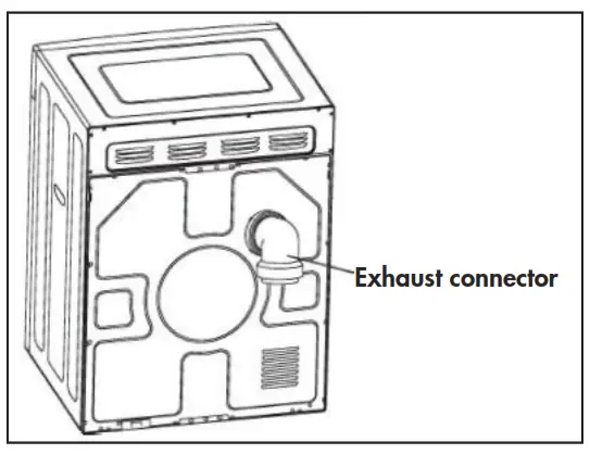 Danby DDY060WDB Front Load Portable Electric Dryer - connector