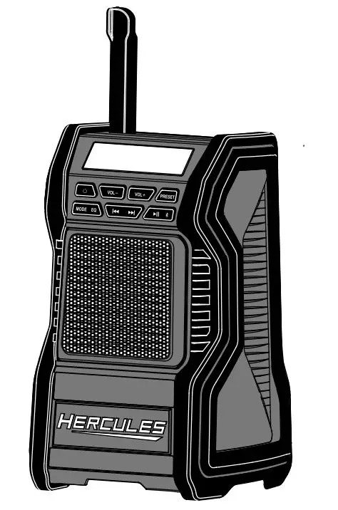 HERCULES-HH107B -Dual-Power-Bluetooth-Radio-Speaker-product