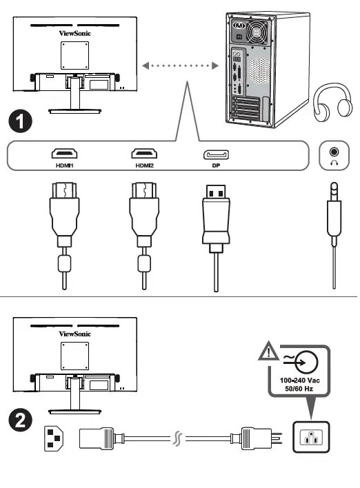 ViewSonic VX2407 24 Inch FHD IPS Gaming Monitor 3
