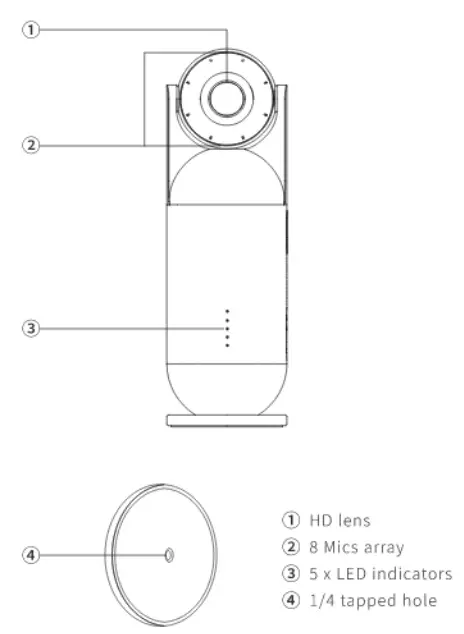 EMEET E410101 Video Conference Camera - FIG 1