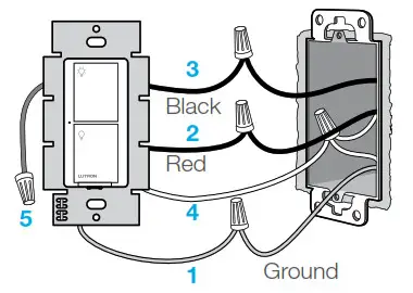 Cas ta Wireless in-wall switch - Connect the switch