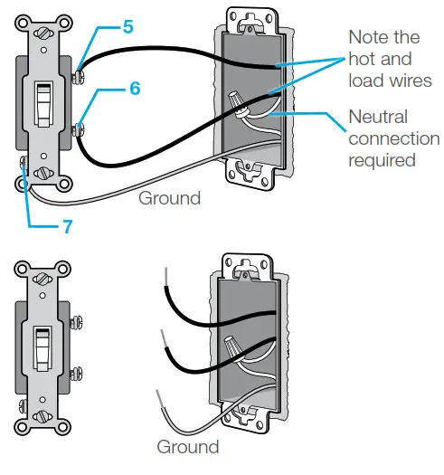 Cas ta Wireless in-wall switch - Disconnect