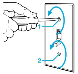 Cas ta Wireless in-wall switch -Remove the wallplate