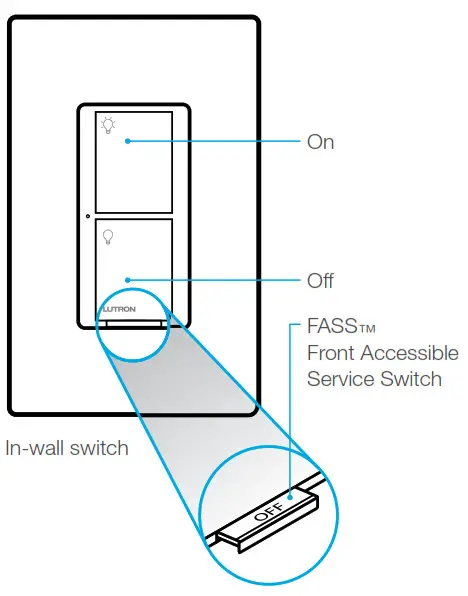 Cas ta Wireless in-wall switch - Using your controls