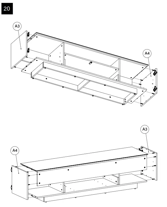 SONOROUS LB 1530 Modern Wood TV Stand - fig11