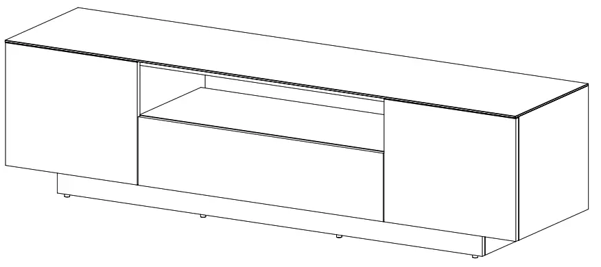SONOROUS LB 1530 Modern Wood TV Stand