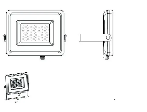 V-TAC VT-4051 Ultra Slim LED Floodlight 1