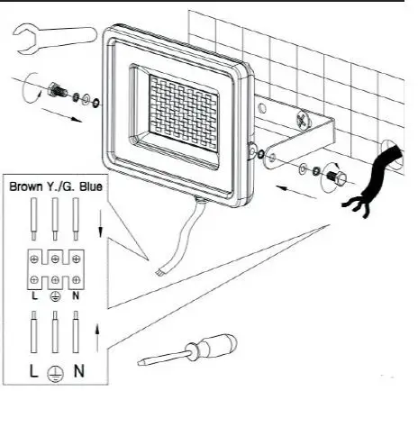 V-TAC VT-4051 Ultra Slim LED Floodlight 4