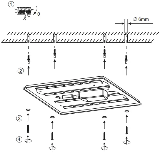 LeuchtenDireckt 14268-55 LABOL LED Ceiling Light B