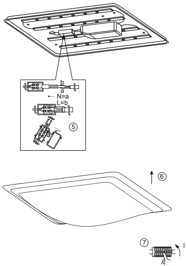 LeuchtenDireckt 14268-55 LABOL LED Ceiling Light C