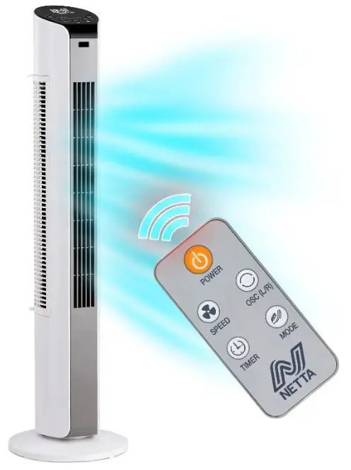NETTA 103789 32 Inch Tower Fan