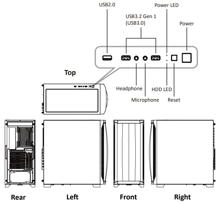 ENERMAX Starryknight SK30 Mid Tower PC Case - fig1