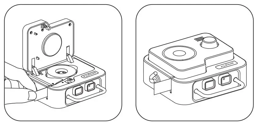RONGTA R1 0.5 Inch Label Printer User Manual - Please pull out the label paper