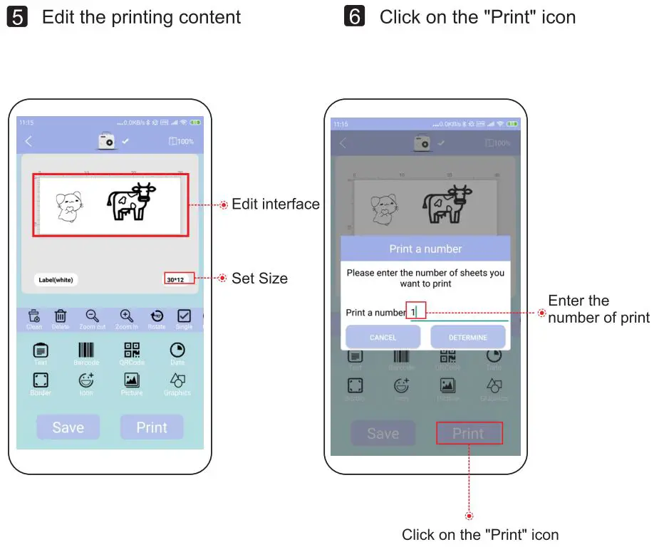 RONGTA R1 0.5 Inch Label Printer User Manual - Printer connection