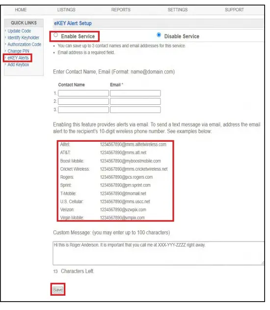 Supra Agent Alert with eKEY-1