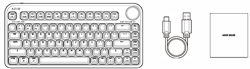 AZIO IK103-US IZO Wireless Backlit Mechanical Keyboard-1