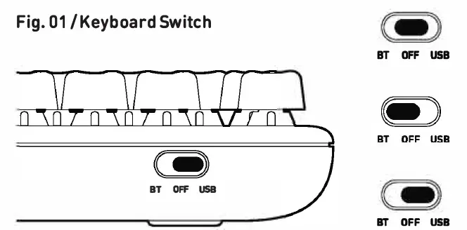 AZIO IK103-US IZO Wireless Backlit Mechanical Keyboard-2