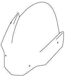 Puig 20794N Aprilia Tuono 660 Z-Racing Screen for Motorcycle - PART