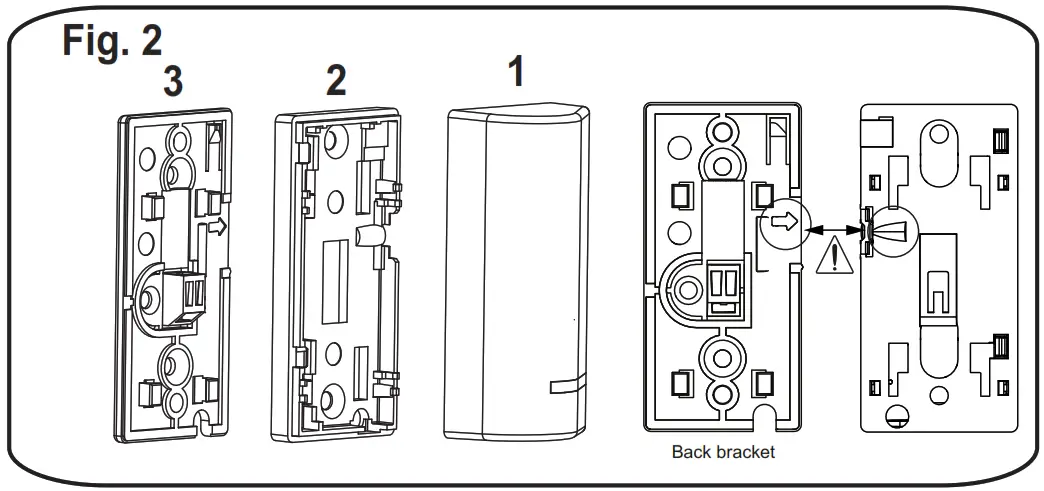RISCO RWX73M 2-Way Wireless Magnetic and Door Contact - fig2