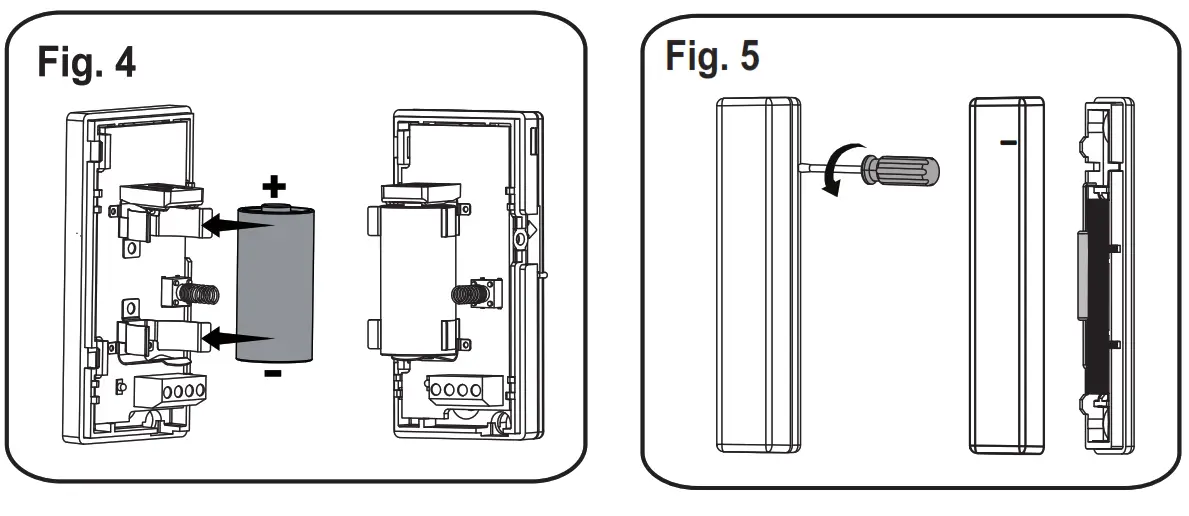 RISCO RWX73M 2-Way Wireless Magnetic and Door Contact - fig4