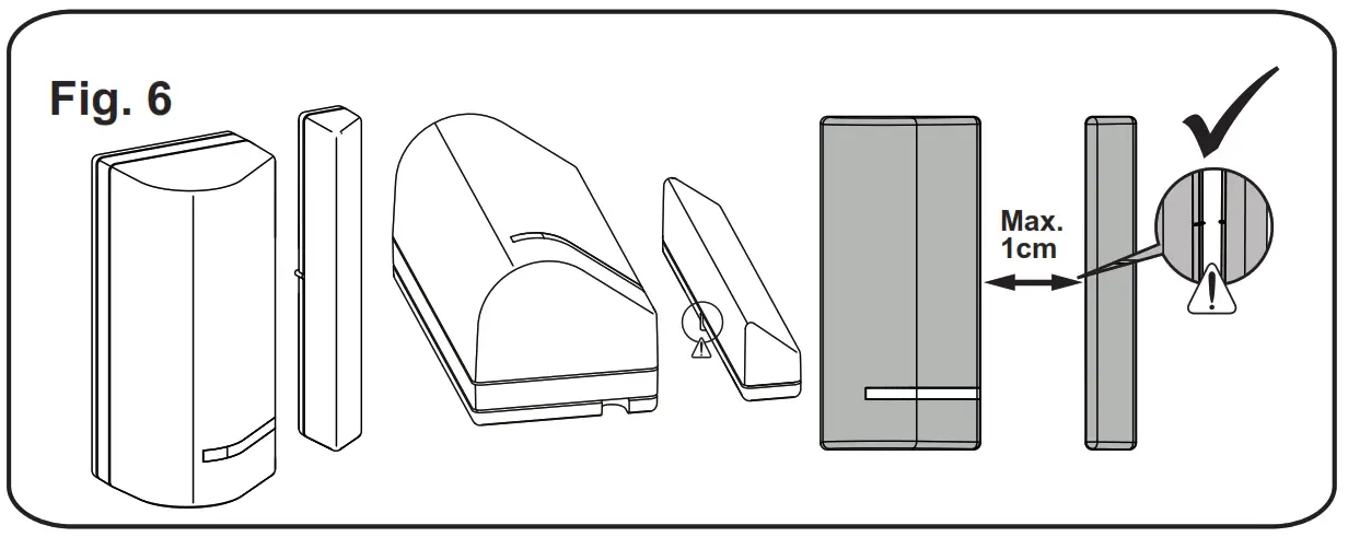 RISCO RWX73M 2-Way Wireless Magnetic and Door Contact - fig5